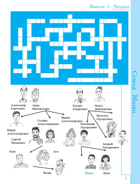Русская лексика в заданиях и кроссвордах. Выпуск 1. Человек